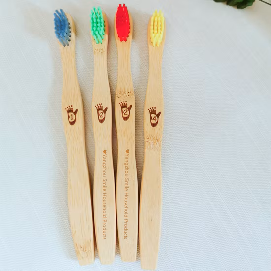 OEM-maßgeschneiderte umweltfreundliche Kinder-Bambuszahnbürste mit weichen Borsten