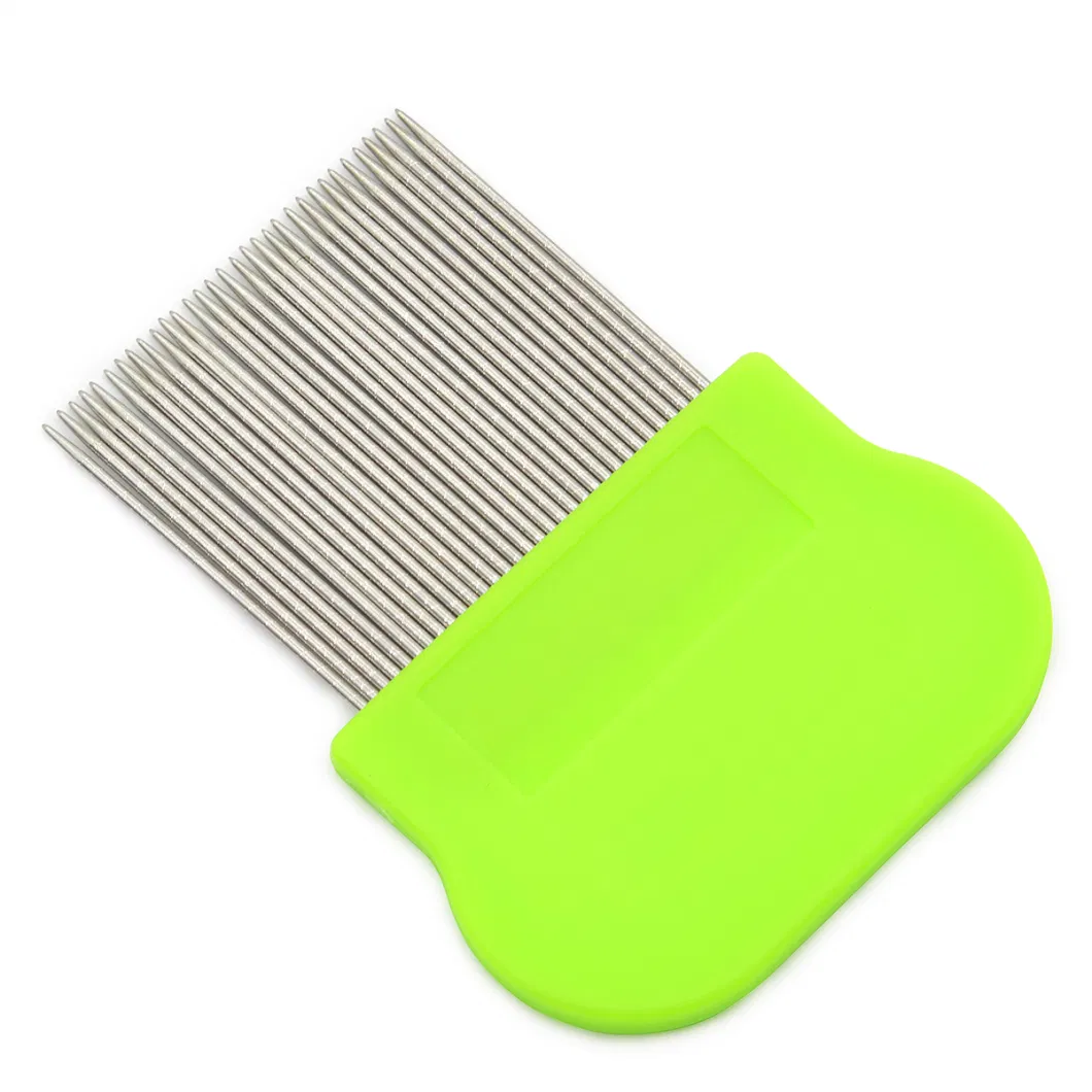 Lice and Nit Removal Comb - Stainless Steel Teeth for Effective Head Lice Treatment in Kids, Adults, and Pets